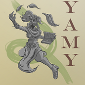 Yamy - DM diseño de personaje. Traditional illustration project by Axel Miguel Torres - 06.16.2023