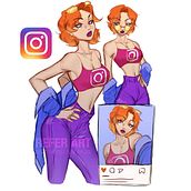 Character Design - Instagram. Projekt z dziedziny Trad, c, jna ilustracja, Projektowanie postaci, Ilustracja c, frowa, Concept art, R, sunek realist, czn i Instagram użytkownika Refer - 16.06.2023