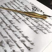 Calligraphy-Copperplate . Calligraph project by mrs_candy91 - 06.16.2023