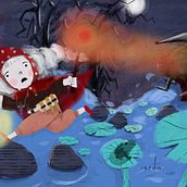 My project for course: Children’s Illustration with Procreate: Paint Magical Scenes. Un proyecto de Ilustración tradicional, Ilustración digital, Ilustración infantil, Pintura digital y Álbum ilustrado						 de Seda Sarıaltın - 09.06.2023