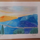 Il mio progetto del corso: Disegno di paesaggi con i pastelli: gioca con la luce. Traditional illustration, Fine Arts, Pencil Drawing, Drawing, and Artistic Drawing project by Alice Fuochi - 06.16.2023