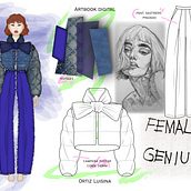 Mi proyecto del curso: Artbook de moda: crea figurines en Adobe Illustrator. Traditional illustration, Graphic Design, Vector Illustration, Fashion Design, Digital Illustration, and Fashion Illustration	 project by Luisina Ortiz - 06.16.2023