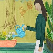 Mein Abschlussprojekt für den Kurs: Das Skizzenbuch als Erkundungsreise: Finde deinen Zeichenstil. Traditional illustration, Sketching, Creativit, Drawing, Watercolor Painting, Sketchbook, and Gouache Painting project by Anna Rudolph - 06.17.2023
