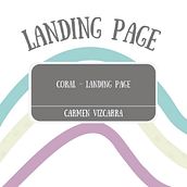 CORAL - LANDING PAGE. Traditional illustration, Design, and Advertising project by Carmen Vizcarra Apaza - 06.05.2023