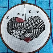 Mi proyecto del curso: Introducción al bordado en blackwork. Un progetto di Ricamo e Textile Design di Mimi Araya Canobra - 11.06.2023