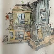 Meu projeto do curso: Desenho arquitetônico expressivo com marcadores coloridos. Sketching, Drawing, Architectural Illustration, Sketchbook & Ink Illustration project by Diego Oliveira - 06.17.2023