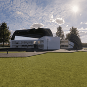 Escuela de literatura y biblioteca de las artes . Design, and Architecture project by Karime Rocha - 06.17.2023