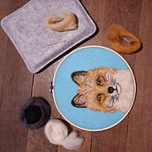 My project for course: Needle Felting: Paint Portraits with Wool. Un proyecto de Artesanía, Tejido, Ilustración naturalista				, Needle felting y Diseño textil de Debbie Ralph - 16.06.2023