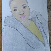 My project for course: Vibrant Portrait Drawing with Colored Pencils. Drawing, Portrait Drawing, Sketchbook, and Colored Pencil Drawing project by samuel_matjebe - 06.18.2023
