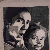 Mi proyecto del curso: Bordado con punch needle: pasa de la imagen al retrato Ein Projekt aus dem Bereich Stickerei, Punch needle und Textildesign von Carolina AC - 19.06.2023