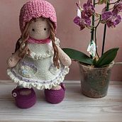 Mi proyecto del curso: Elaboración de muñecas amigurumi románticas. Arts, Crafts, To, Design, Fiber Arts, Crochet, Amigurumi, and Textile Design project by erika gonzalez uribe - 06.19.2023