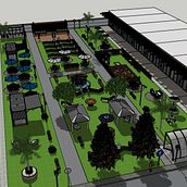 Parque comercial.. Arquitetura projeto de kevin.raw - 16.12.2020