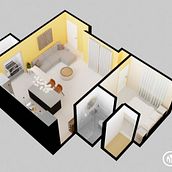 Mi proyecto del curso: Diseño de interiores de principio a fin. Un progetto di Architettura d'interni, Interior design, Interior Design e Progettazione dello spazio di Luisa Tangari - 04.07.2023