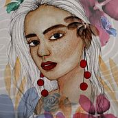 Meu projeto do curso: Retrato ilustrado em aquarela. Traditional illustration, Fine Arts, Painting, Drawing, Watercolor Painting, Portrait Drawing, and Artistic Drawing project by Paula Azevedo - 06.20.2023