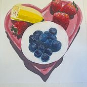 My project for course: Gouache Painting: Create Vibrant Works of Art. Projekt z dziedziny  Sztuki piękne,  Malarstwo, Teoria barw i Malowanie gwaszami użytkownika suzyw203 - 22.06.2023