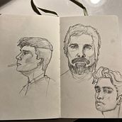 Mi proyecto del curso: Sketchbook de retrato: explora el rostro humano. Sketching, Drawing, Portrait Drawing, Artistic Drawing, and Sketchbook project by Sebastián Sosa Sánchez - 06.21.2023