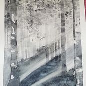 My project for course: Dreamy Watercolor Landscapes: Paint with Light. Pintura em aquarela, e Pintura projeto de kellazar - 18.06.2023