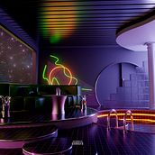 My project for course: 3D Interior Visualizations: Design Retro Spaces in Cinema 4D. 3D, 3D Modeling, and Digital Architecture project by xhesjonllapushi - 06.22.2023