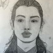 girl portrait sketch using pencil . Un proyecto de Ilustración tradicional, Dibujo a lápiz, Bocetado, Sketchbook, Dibujo, Dibujo de Retrato, Dibujo realista y Dibujo artístico de lulu mz - 20.05.2023