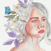 Mi proyecto del curso: Retrato ilustrado en acuarela Ein Projekt aus dem Bereich Traditionelle Illustration, Bildende Künste, Malerei, Zeichnung, Aquarellmalerei, Porträtzeichnung und Artistische Zeichnung von Ale Navarro - 22.06.2023