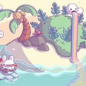 My project for course: Designing Kawaii Worlds: Spread Joy Through Illustration. Character Design, Digital Illustration, and Manga project by Lucinda Vessey - 06.22.2023