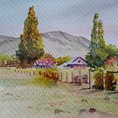 Mi proyecto del curso: Paisajes naturales en acuarela. Un proyecto de Pintura a la acuarela de chotepinta - 23.06.2023