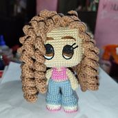Mi proyecto del curso: Amigurumis: personas tejidas a crochet. Projekt z dziedziny Craft, Projektowanie zabawek,  Tkactwo, Sz, dełkowanie, Amigurumi, Wzornictwo tekst i liów użytkownika Kenia Zambrano - 07.08.2023