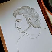 Meu projeto do curso: Caderno de retratos: explore o rosto humano . Schițe, Desen, Desen de portret, Desen artistic, Caiet de schițe & Ilustrație tradițională de Bibiana Tacques - 06.20.2023