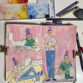 My project for course: Character Creation from Observational Drawings. Traditional illustration, Character Design, Drawing, and Sketchbook project by Melissa Martin - 06.24.2023