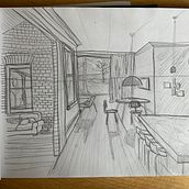Mój projekt z kursu: Perspektywa artystyczna: przestrzeń ujęta z Twojego punktu widzenia. Traditional illustration, Architecture, Drawing, and Architectural Illustration project by Meadow Poland - 06.24.2023