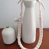 My project for course: Rope Jewelry for Beginners: Make Your Own Necklaces. Arts, Crafts, Jewelr, Design, Macramé, and Textile Design project by cirenu - 06.25.2023