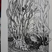 Mi proyecto del curso: Ilustración con tinta y plumilla: captura el mundo natural. Sketching, Drawing, Artistic Drawing, Sketchbook, Ink Illustration, and Naturalistic Illustration project by Maria Yolanda Nuñez Medina - 06.25.2023