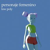 Personaje femenino (low poly) Ein Projekt aus dem Bereich 3D und Design von 3-D-Figuren von Ismael Palma Téllez - 26.06.2023