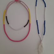 Il mio progetto del corso: Gioielli in corda per principianti: crea le tue collane. Arts, Crafts, Jewelr, Design, Macramé, and Textile Design project by irma chiodino - 06.26.2023