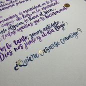 Mi proyecto del curso: Caligrafía con pinceles de agua para principiantes Ein Projekt aus dem Bereich Kalligrafie und Aquarellmalerei von Sandy Campaña Naranjo - 26.06.2023