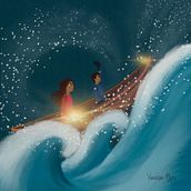 Peace in the Storm: Children’s Illustration with Procreate: Paint Magical Scenes . Ilustrasi tradisional, Ilustrasi Digital, Ilustrasi Anak-Anak, Lukisan Digital, Dan Buku gambar proyek oleh Vanessa Alves - 06.23.2023