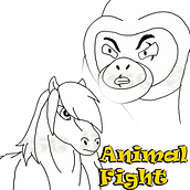 Animal Fight. Film, Video, TV, 2D Animation, Character Animation, Character Design, Stor, telling, Stor, and board project by Alejandro Bazaldua Gomez - 07.05.2021