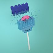 Paleta de brocha. 3D, Design, and Traditional illustration project by Hasel Oliv - 06.27.2023