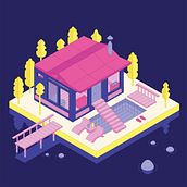 My project for course: Isometric Animation with Illustrator and After Effects. Animation, Vector Illustration, 2D Animation, and Digital Illustration project by Davydenko Aleksandra - 06.27.2023