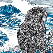 Newzealand. Sketching, Drawing, Artistic Drawing, Sketchbook, Ink Illustration, and Naturalistic Illustration project by Annette Brockmann - 06.27.2023