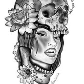 Il mio progetto del corso: Design e illustrazione digitale di tatuaggi con Procreate. Un projet de Illustration traditionnelle, Design graphique, Illustration numérique, Conception de tatouage , et Dessin numérique de Nata Sha - 27.06.2023