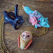My project for course: Creating Jewelry with Polymer Clay. Projekt z dziedziny Projektowanie dodatków, Projektowanie biżuterii i Ceramika użytkownika sonic_pixel42 - 28.06.2023