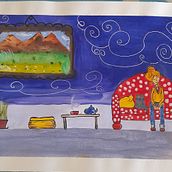 Mon projet du cours : Techniques d'illustration à l'aquarelle et à la gouache. Traditional illustration, Fine Arts, Painting, Watercolor Painting, Children's Illustration, and Gouache Painting project by Nora Balifee - 06.28.2023