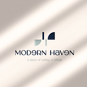 Modern Haven - Visual Identity for a decoration Brand. Un projet de Design , Br et ing et identité de BREUIL Amélie - 28.06.2023
