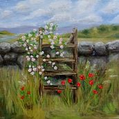Mein Abschlussprojekt für den Kurs: Landschaftsmalerei in Öl mit Pleinair-Techniken. Un proyecto de Bellas Artes, Pintura y Pintura al óleo de Karin Staub - 28.06.2023