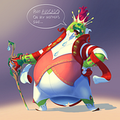Botanical Character Design: The Rose King. Un proyecto de Diseño de personajes, Ilustración digital, Concept Art y Dibujo de Chris Doehling - 28.06.2023