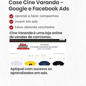 Meu projeto do curso: Google Ads e Facebook Ads do zero (CINE VARANDA). Un progetto di Marketing, Social media, Marketing digitale, Mobile marketing, Instagram, Marketing per Facebook, Marketing per Instagram, Growth Marketing e SEM di tacio_tiea - 27.06.2023