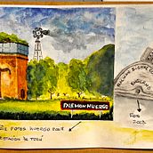 Mi proyecto del curso: Cuaderno de viaje en acuarela. Traditional illustration, Watercolor Painting, Architectural Illustration, and Sketchbook project by Maria Lujan Gardella - 06.29.2023