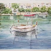 Mi proyecto del curso: Pintura en acuarela de paisajes marinos. Painting, Watercolor Painting, and Naturalistic Illustration project by marianpri - 06.29.2023