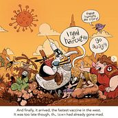 Fastest Vaccine in the west. Un proyecto de Ilustración tradicional de Danesh Mohiuddin - 03.04.2020